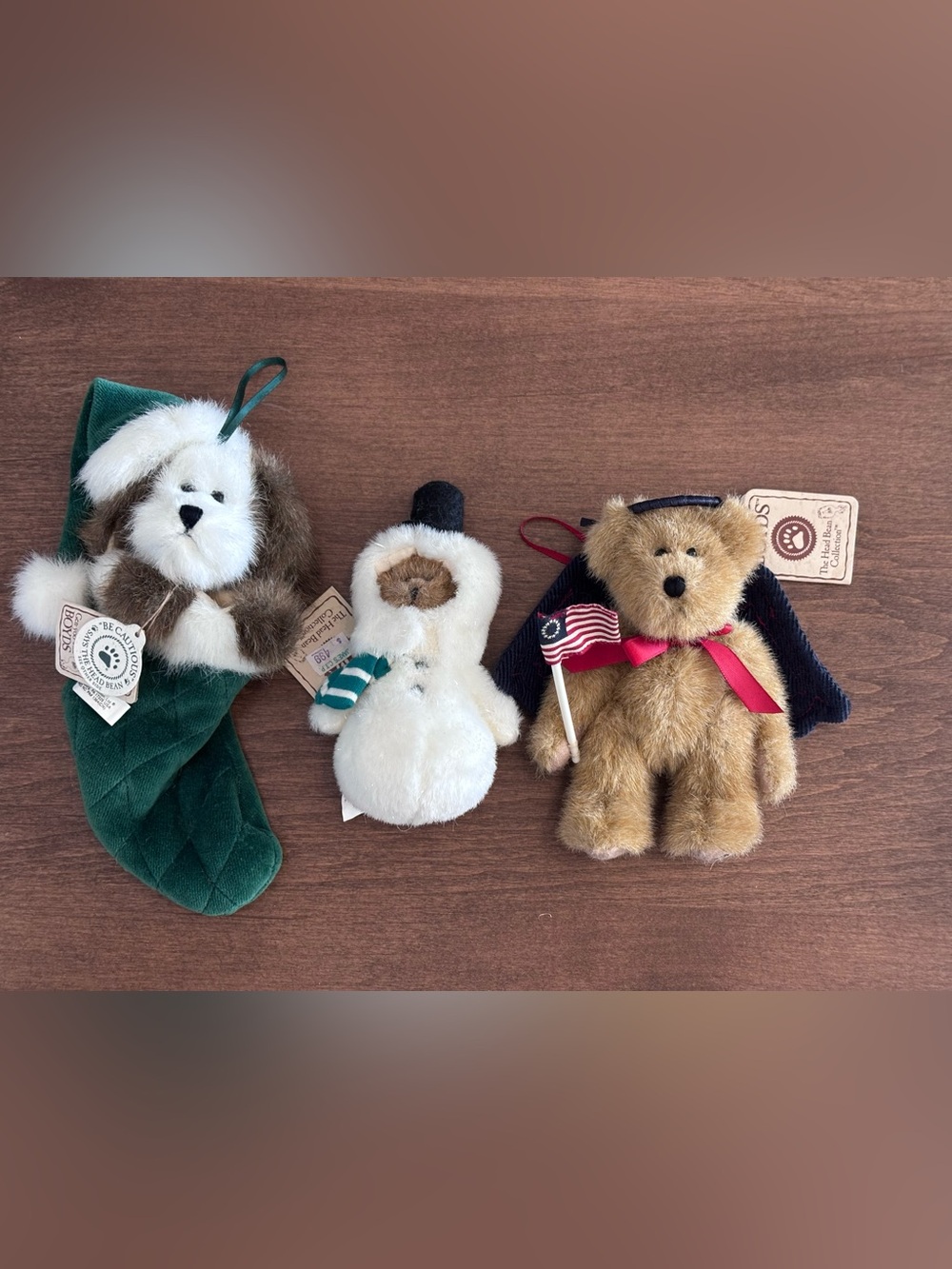 Boyd Bears, Set of 3 Plush Ornaments